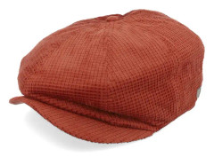 Brixton - Brun flatcap Keps - Brood Burnt Henna Snap Cap @ Hatstore