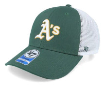 47 Brand - MLB Grön trucker Keps - Kids Oakland Athletics Branson Mvp Dark Green/White Trucker @ Hatstore