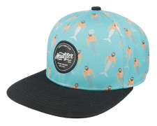 Headster - Blå snapback Keps - Kids Merman Baltic Ocean Snapback @ Hatstore
