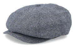 Brixton - Grå flatcap Keps - Brood Grey/Black Snap Cap @ Hatstore