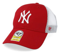 47 Brand - MLB Röd trucker Keps - Kids New York Yankees Branson Red Trucker @ Hatstore