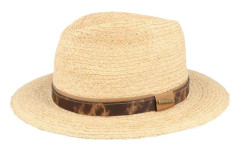 Stetson - Beige straw Hatt - Traveller Raffia Beige/Brown Straw Hat @ Hatstore
