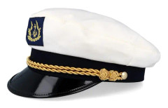 CTH Ericson - Vit vega Keps - Sailor Sr. Wool Blend White Flat Cap @ Hatstore