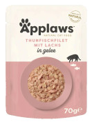 Ekonomipack: Applaws Pouch i gelé 48 x 70 g - Tonfisk med lax