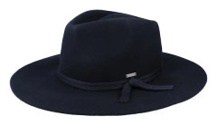 Brixton - Svart traveler Hatt - Joanna Packable Hat Black Fedora @ Hatstore