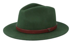 Brixton - Grön fedora Hatt - Messer Moss Green Fedora @ Hatstore