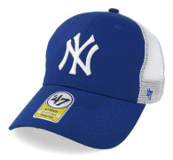 47 Brand - MLB Blå trucker Keps - Kids New York Yankees Branson 47 Mvp Mesh Royal/White Trucker @ Hatstore