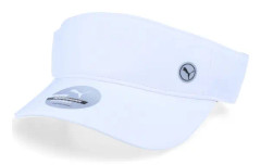 Puma - Vit visor Keps - Women's Sport White Visor @ Hatstore