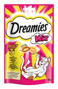 Dreamies Mix Cat Treats 60 g - Ekonomipack: Ost + Nötkött (6 x 60 g)
