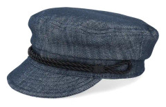 CTH Ericson - Blå vega Keps - Kids Oscar Jr. Organic Denim Blue Vega Cap @ Hatstore