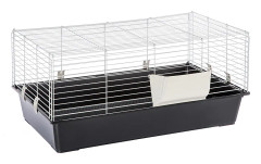Ferplast Piggy Basic smådjursbur - Svart: L 95 x B 57 x H 46 cm