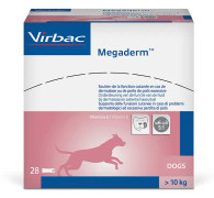 Virbac Megaderm för hundar och katter - 2 x 28 x 8 ml, för hundar som väger över 10 kg