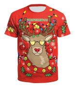 Kortärmad Jultröja för Kvinnor och Män - Casual Pullover HS