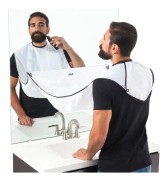 Vita presenter till pappa/män från dotter son, skäggfångare bib förkläde med 4 sugkoppar presenter till farfar/honom, fars dag/födelsedag/årsdag/j...