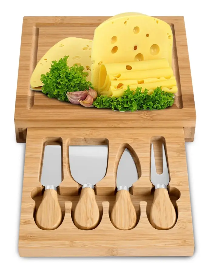 WARNA bambu ostbräda 22 cm + knivar