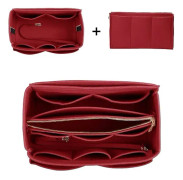 Väska Organiseringsinsats, Filt Väska Organiserare Med Blixtlås, Handväska & Tote-Forma för Speedy Neverfull Tote