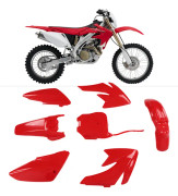 Plastkåpa Kit Karosseri Kåpa Set Motorcykel Tillbehör Ersättning för CRF70 CRF70F Pit Bike