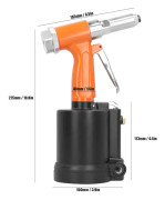 Hydraulisk Pneumatisk Nitarpistol Industriell Kvalitet Nitarlufttillbehör Orange Svart KP703 (Japansk Stil)