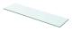 vidaXL Hyllplan glas genomskinlig 60x12 cm