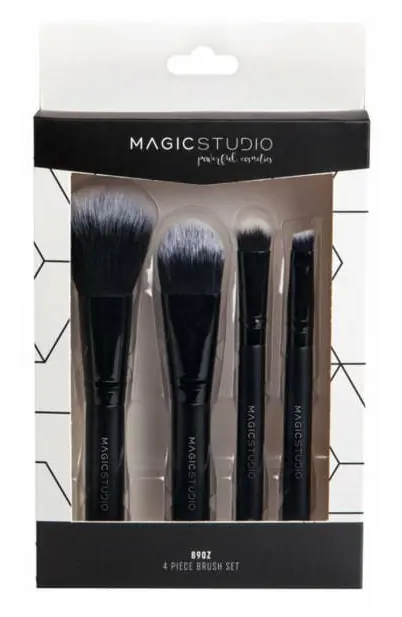 Magic Studio Powerful Cosmetics Brush Lote 4 Piezas