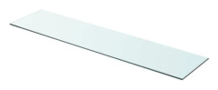 vidaXL Hyllplan glas genomskinlig 90x20 cm