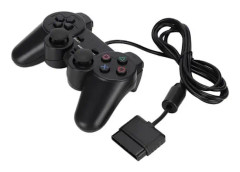 VBESTLIFE för PS2-kontroller Mycket känsligt handtag för spelkontroll med dubbla motorer med kabel för konsolkontroll