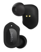 Belkin SoundForm Play - True wireless-hörlurar med mikrofon - inuti örat - Bluetooth - aktiv brusradering - midnatt
