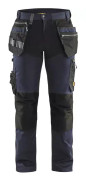 Hantverksbyxor + stretch marinblå/svart T42 - BLÅKLÄDER - 159918608699C48