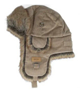 Barts - Beige trapper Beanie - Rib Bomber Sand Trapper @ Hatstore