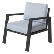 Trädgårdssoffa Thais 73,20 x 74,80 x 73,30 cm Grafit Aluminium