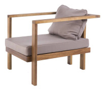 Trädgårdssoffa Cristy Naturell 74 x 75 x 68 cm