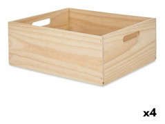 Dekorationslåda furuträ 31 x 14 x 36 cm (4 antal)