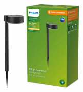Philips Solar trädgårdslampa Vynce 8720169265646 LED 1,5 W varmvit svart