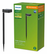 Philips Solar trädgårdslampa Vynce 8720169265684 LED 1,5 W varmvit svart