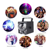 60-mönster LED musikhögtalare Disco Light med Prom Laser Party Light DJ Scen Light Laser Projection Lamp