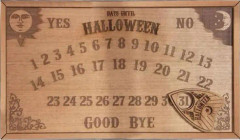 Eko-vänlig Halloween Väggdekor - Hängande Återanvändbar Trähantverk Kalender Ornament Advent Nedräkning Leksak