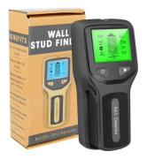 Svart - 5 i 1 metalldetektor studsdetektorsensor Professionell digital LCD väggskannertärning
