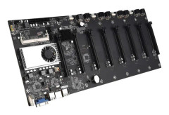 BTC-37 Gruvmaskin Moderkort Bitcoin Crypto Etherum 8 bildkortplatser 8 x PCIE16X A122 Mem Interface