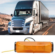 12/24V 4LED Sidomarkörlampa Ljusstark Amber Vattentät Universal för Lastbil Trailer Lorry Bil