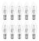 10-pack B15d halogenlampor, dimbara 42w C35 halogenljuskälla 42w B15d Eco halogenlampor B15d ljuskällor liten bajonett