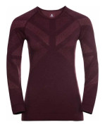 Odlo Kinship Warm Bl TopCrew Neck L/S Women Winetasting Melange