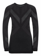 Odlo Kinship Warm Bl TopCrew Neck L/S Women Black Melange