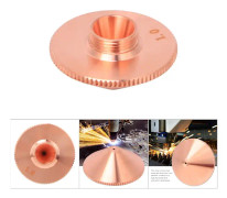 1 st Lasermunstycke i mässing för CO2-fiberlaserkapmaskin 0,8/1,0/1,2/1,4/1,5 mm 1,0 mm