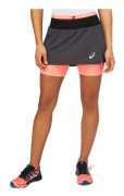 Asics Fujitrail Skort Women Graphite Grey/Blazing Coral