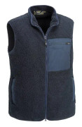 Pinewood Pile Vest Dark Navy