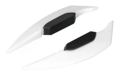 EIF Motorcykel Spoiler 1 Par Universal Motorcykel Side Aerodynamiska vingfenor för Motorcykel Elcyklar (Vit)
