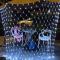 220V EU-kontakt - 1,5x1,5m 96leds - VIT - LED julgardinljusgirland, 8 lägen, nätnät