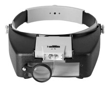 Huvudbandslupp för Urmakare Handsfree Lupp med Ljus Huvudbandslupp Förstoringsglas med LED-Ljus, för Urmakare, Juvelerare, Läsning