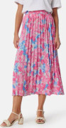 ONLY Onlalva Midi Plisse Skirt Pink/Patterned L