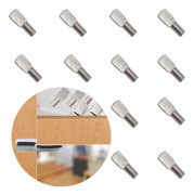 12 st Hyllstödsstift Metallhyllfäste Metallskrivbordsavdelare Hyllstöd, 19*8mm